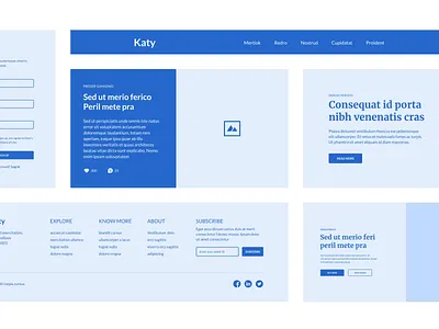 Katy wireframe kit - Coming soon atomic components design kit system ui ux visual web wireframe