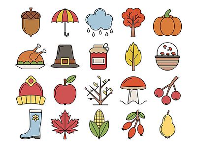 Autumn Vector Free Icons free freebie graphics icons typography vector