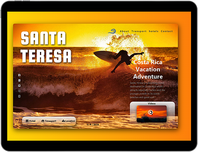 Santa Teresa design landing page ui ux web