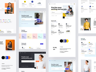 TheHub - Web Style Exploration app art color pallet colors creative design design system direction exploration product design style style guide typography visual web web design website