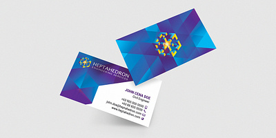 Heptahedron Engineering Services Business Card brand brand design brand identity branding branding design business card business card design business cards businesscard businesscarddesign businesscards