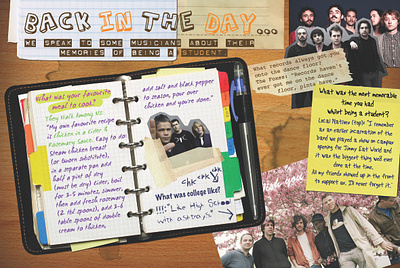 Back in the Day - magazine layout bands design graphics magazine magazine design music photoshop