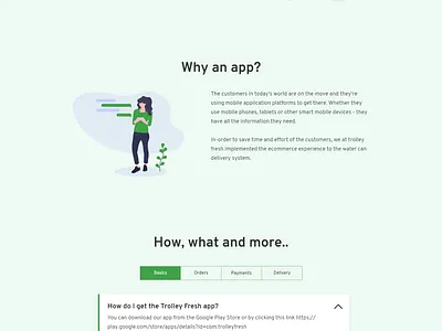 Trolley Fresh website design design ui ui ux ux vector web design website