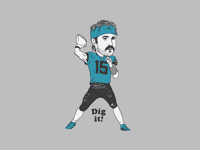 Life's a Gardner ... bobblehead football jaguars minshew nfl portrait