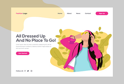 Shopping landing page design cartoon creative design fashion illustration homepage illustration landing landing design landing page landing page design landingpage professional design shopping shopping cart summertime ui ui design uidesign uiux ux vector