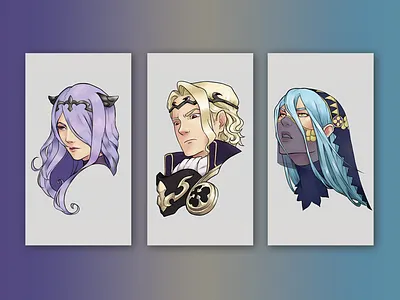 Fire Emblem Character Portraits character fire emblem game illustration nintendo portrait