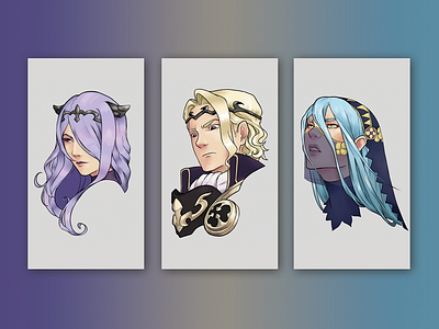 Fire Emblem Character Portraits character fire emblem game illustration nintendo portrait