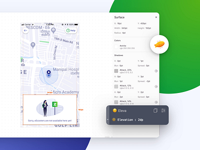Eleva Zeplin Extension animation blue code design design system developer elevation extension gif github green material principle shadows sketch sketchapp zeplin