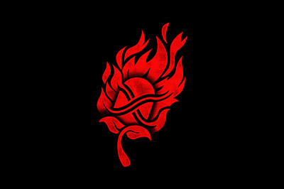 Burning Hop Brewing Logo beer brew craftbeer design fire hop icon illustration logo mark