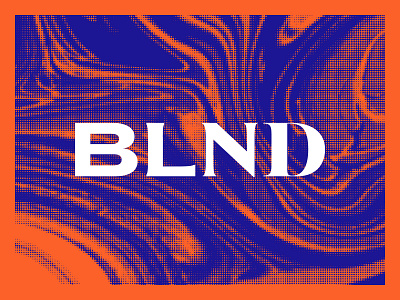 blendo wordmark beauty bitmap blue branding color palette gradient halftone health identity identity branding ink logo marbling orange screen screentone swirl teal typography wordmark