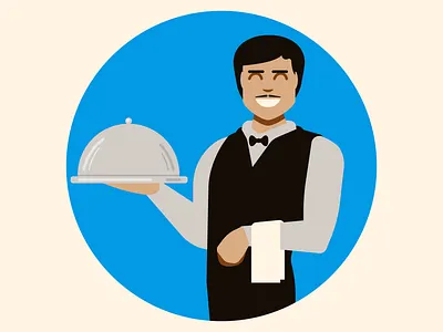 What would you like today? french graphic design restaurant restaurant menu vector vector illustration vectorart waiter