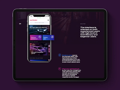 Carfinder Mobile App Design animation app design car design design process design studio graphic design interaction interaction design interface mobile mobile app motion design ui user experience user interface user interface design ux vehicle web
