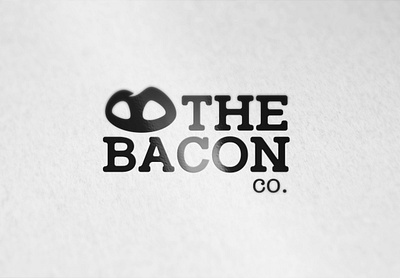 The Bacon co awesome bacon brand clean design food hidden logo mascot monochrome ui vector web