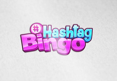 Hashtag Bingo logo awesome bingo brand cartoon casino character clean colorful design gambling game gaming illustration logo mascot playful slots ui vector web