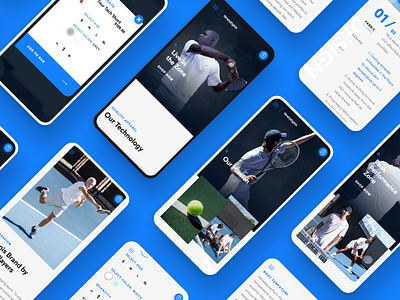 NinetyEight6 Mobile apparel design ecommerce layout mobile sports tennis ui ux website