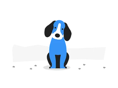 Unsubscribe doggo doggo flat design illustration