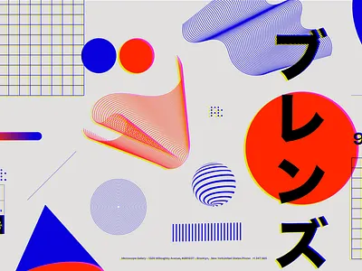 Shapes Tokyo Blends abstract branding design illustration poster shapes texture