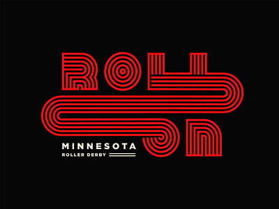 Roll On Shirt brand minneapolis minnesota roller derby roller skate shirt mockup shirts swag