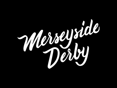 Merseyside Derby brand idendity branding brush script design dribbble everton everton fc goodison park graphic design handlettering illustration lettering liverpool liverpool fc logo logo design merseyside merseyside derby script vector