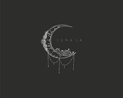 Luna LA Logo Design astrology brand design branding branding design california design florals illustration lifestyle logo