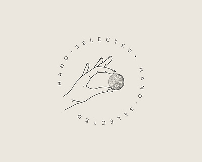 Hand Selected astrology brand design branding branding design illustration lifestyle logo