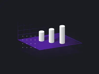 IoT data gradient graph illustration iot metrics purple