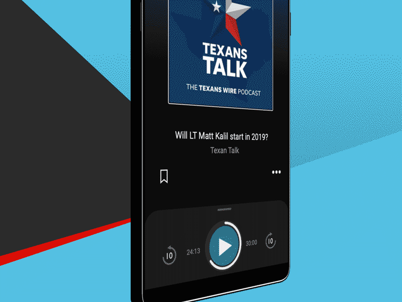 Podcast App Animation - Episode Detail Drawer after effects animation app branding challenge flat illustration mobile design podcast app ui