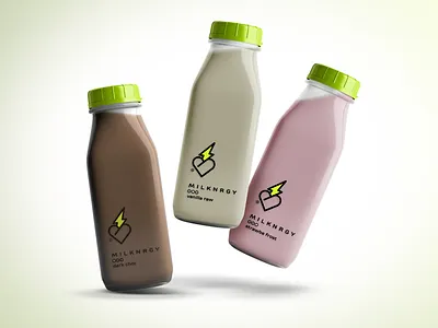 Milknrgy art direction branding design logo packaging