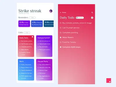 Skittles - To do list app design freebie invision studio invisionstudio material design to do app todo todo app todo list ui design ui kit uikit web design