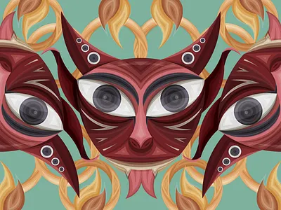 Diablitos adobe adobe illustrator artwork character design color color palette diablito folkart illustration illustration art mexican art mexico michoacan vector vectorial illustration