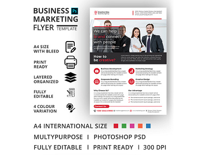 Business Marketing Flyer branding design business flyer business flyer design company flyer corporate flyer flyer design flyer template markting flyer mordern print template