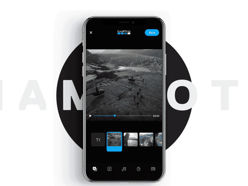 Quik Meets GoPro app auto editing edits gopro quik story themes ui ux video