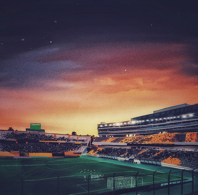 Campeón del Siglo football illustration ipadpro procreate