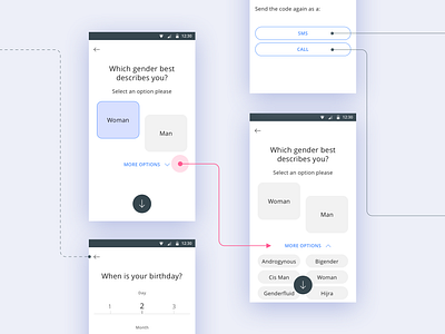 Gender [picker] inclusive inclusive design ux ux design wireframe