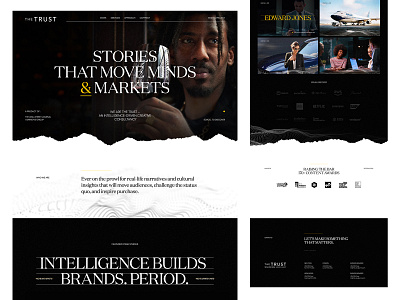 The Trust — HP art direction black and white branding dark design editorial exploded grid grid layout the trust the wall street journal typography ui ux web design yellow