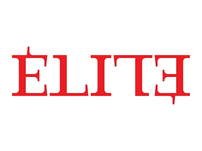 Élite - Ambigram ambigram design font hand drawn handmade font lettering logotype typography