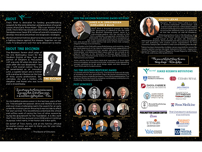 Tina's Wish Annual Benefit Dinner Program benefit dinner brochure cancer fundraiser fundraising health care healthcare medical medicine new york non profit nonprofit program trifold