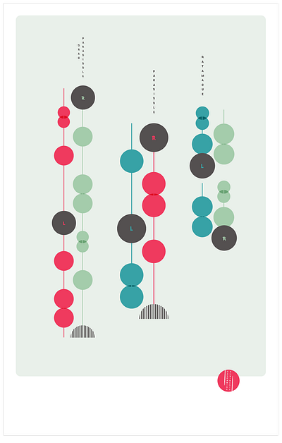 CascadingRudiments RGB 14x22 Set 1 shadow design drum music poster rhythm rudiment vector