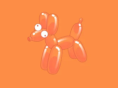 At Guggenheim art art direction baloons doggo guggenheim illustration smile starryeyed