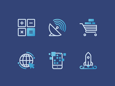 IT Icons Set banking communication digital ecommerce icon icon design icon set iconography it mobile startup web