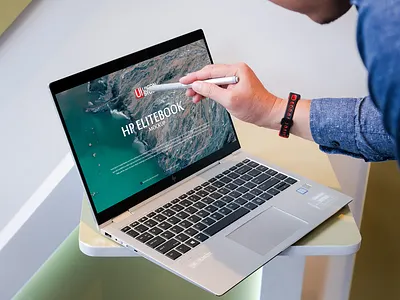 Free Man Using HP Elitebook Mockup branding download elitebook mockup free font free free mockup freebie hp hp elitebook mockup identity logo mock up mockup mockup free mockup psd mockups psd template web website mockup