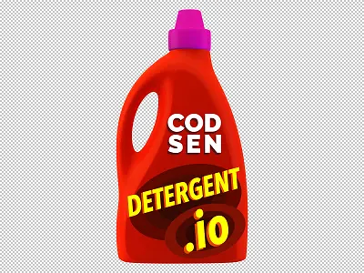 Detergent.io branding cinema4d logo photoshop webapp