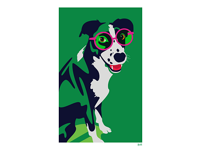 Birdie abstract color design dog dog illustration dogs illustration illustration art illustration design illustrator poster shapes vector