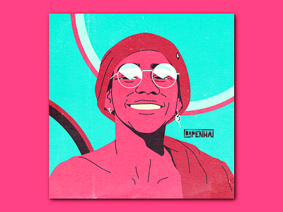 Keiynan Lonsdale album artwork cover design illustration key madewithcoolors portrait portrait art poster poster design urban art