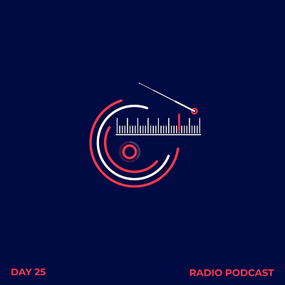 Radio Podcast 30dayslogochallenge branding design illustration ivoridesign logo logodesign podcast radio vector
