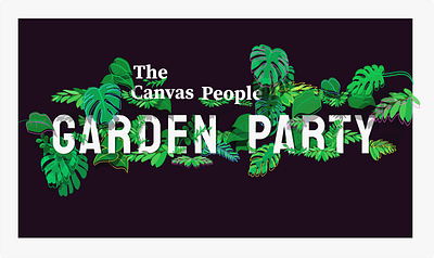 Party Plants blackandwhite canvas electric garden gardening greenery indie indie rock leaves outline party party poster people people illustration rock