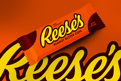 Reese's Warmup chocolate lettering packaging peanut butter reeses script typography warmup