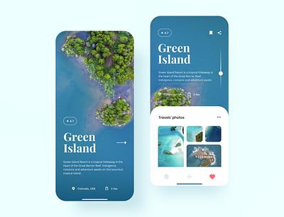 Travel app app app design application application design green mobile ui photos review travel ui ux