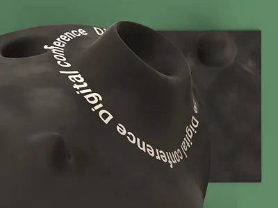 Concept of digital conference 3d 3d art branding concept design illustration web