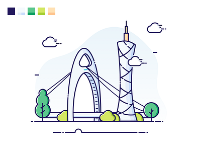 Canton Tower illustration